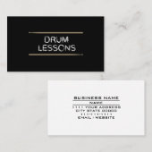 Trum Lessons Music Drum Set Lehrer Visitenkarte (Vorne/Hinten)