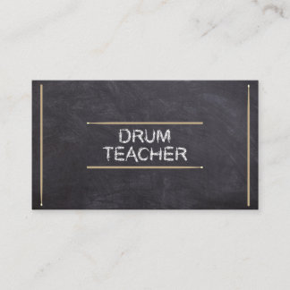 Trum Teacher Lessons Music Instructor Chalk Sticks Visitenkarte