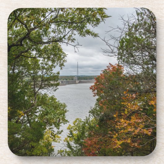 Truman Dam Herbst Gerahmt Getränkeuntersetzer (Vorderseite)