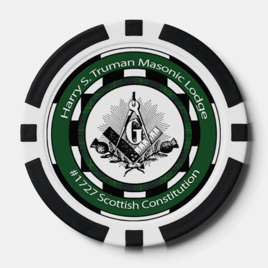 Truman Lodge #1727 Poker Chips (Vorderseite)