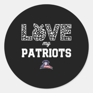 Truman Patriots Logo-Liebe Mein Team Hs Runder Aufkleber