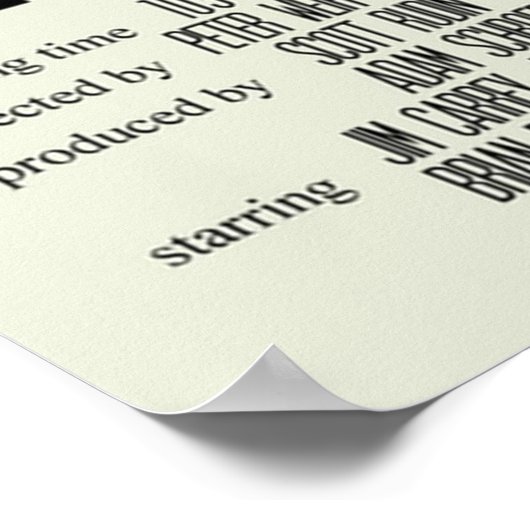 Truman Show Alternative Art Movie Large 4 Poster (Ecke)