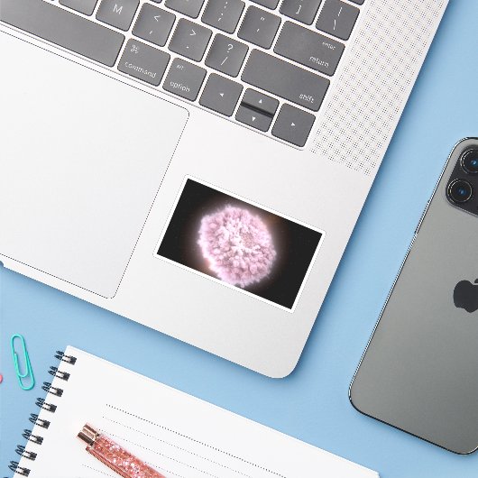 Trümmerwolke aus zwei Neutronenstern Aufkleber (Laptop mit iPhone)