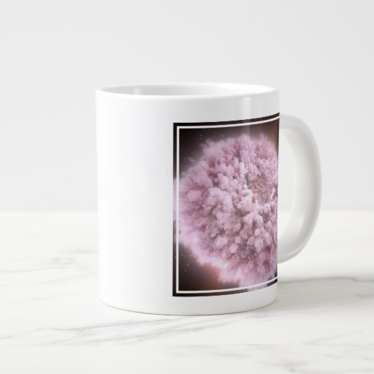Trümmerwolke aus zwei Neutronenstern Jumbo-Tasse (Vorderseite Rechts)