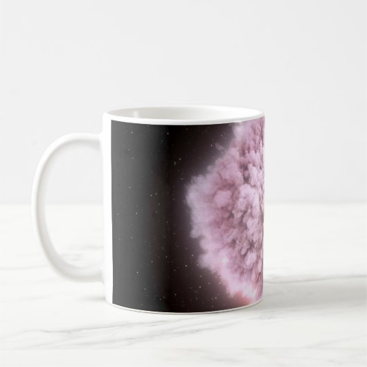Trümmerwolke aus zwei Neutronenstern Kaffeetasse (Links)