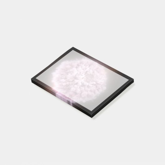 Trümmerwolke aus zwei Neutronenstern Post-it Klebezettel (angewinkelt)