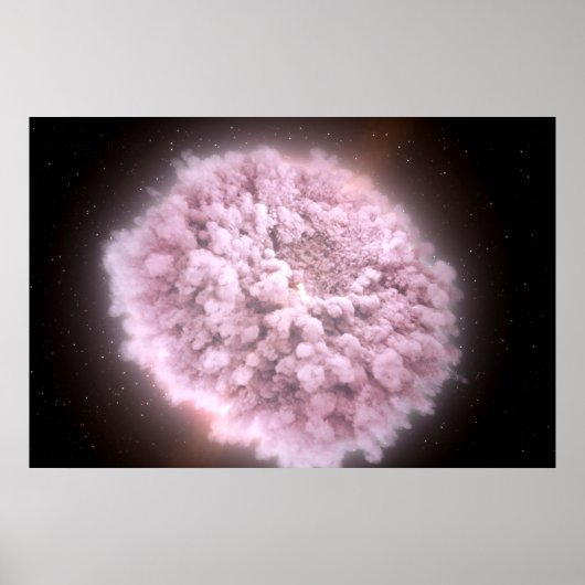 Trümmerwolke aus zwei Neutronenstern Poster (Vorne)