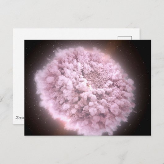 Trümmerwolke aus zwei Neutronenstern Postkarte (Vorne/Hinten)