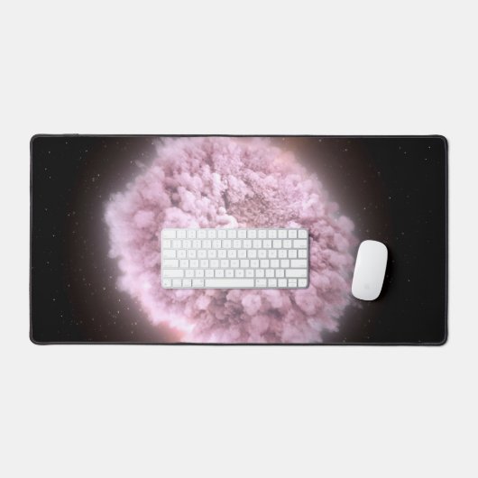 Trümmerwolke aus zwei Neutronenstern Schreibtischunterlage (Tastatur & Maus)