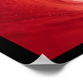 Trump2020 Rote Welle mit Verfassung Poster (Ecke)