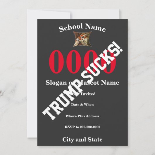 Trump 15. 20. 25. 30. 35. 40. 45. 50. einladung (Vorderseite)