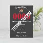 Trump 15. 20. 25. 30. 35. 40. 45. 50. einladung (Stehend Vorderseite)