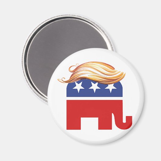 Trump 2012 Elephant Magnet (Vorderseite/Rückseite)