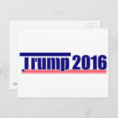 Trump 2016 postkarte (Vorne/Hinten)