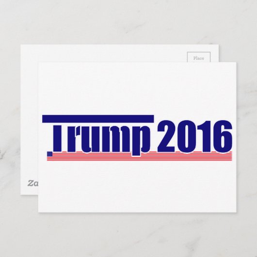 Trump 2016 postkarte (Vorne/Hinten)