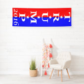 TRUMP 2016 - Rot, Weiß und Blau Banner (Insitu)