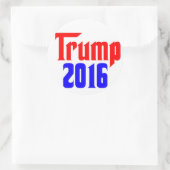 Trump: 2016 runder aufkleber (Tasche)