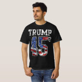Trump 2020 45 Squared Exponent Pro-Trump T-Shirt (Vorne ganz)