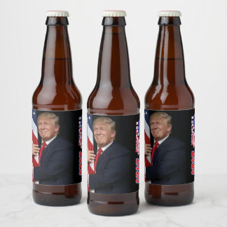 Trump 2020 - 4 weitere Jahre Bierflaschenetikett