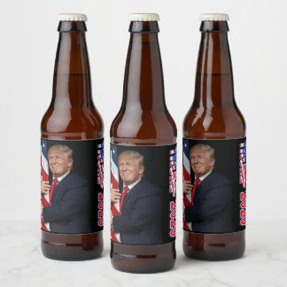 Trump 2020 4 Weitere Jahre Bierflaschenetikett