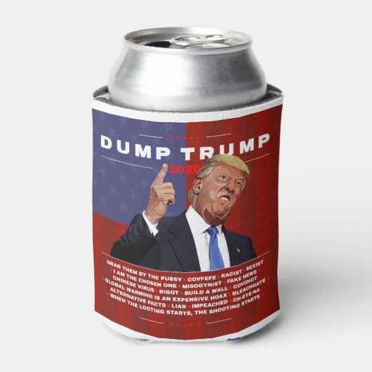 Trump 2020-Abbildung Dosenkühler (Kanne Vorderseite)