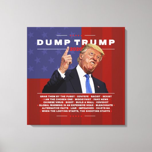 Trump 2020-Abbildung Leinwanddruck (Vorderseite)
