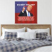 Trump 2020-Abbildung Leinwanddruck (Insitu (Schlafzimmer))