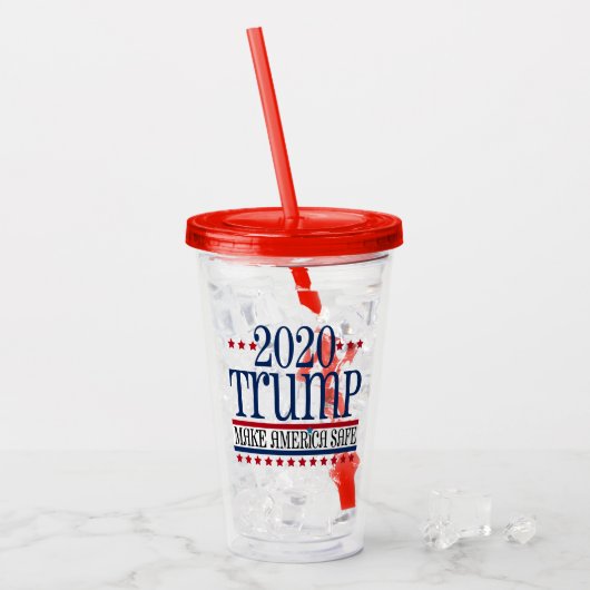 Trump 2020 acryltrinkbecher (Vorderseite Ice)