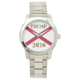 TRUMP 2020 ALABAMA SILVER WATCH ARMBANDUHR