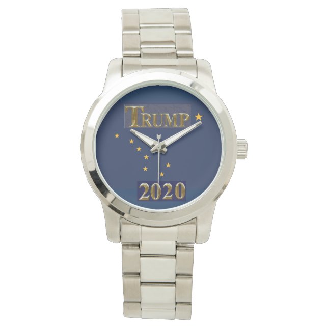 TRUMP 2020 ALASKA SILVER WATCH ARMBANDUHR (Vorderseite)