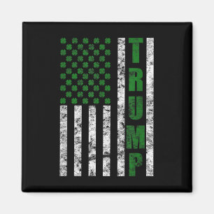 Trump 2020 American Flag Vintag St. Patricks Day Magnet