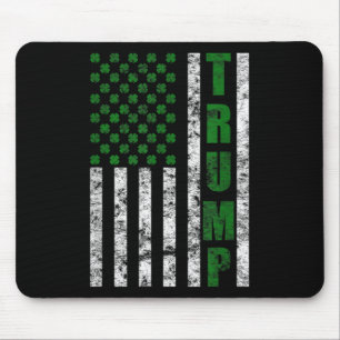 Trump 2020 American Flag Vintag St. Patricks Day Mousepad