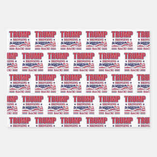 Trump 2020 - Amerika zurück bringen Geschenkpapier Set