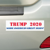 TRUMP 2020 AUTOAUFKLEBER (Auf Auto)