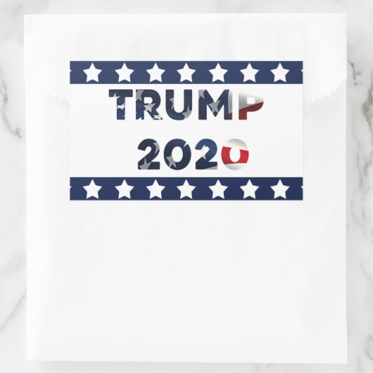 Trump 2020 Autoaufkleber Rechteckiger Aufkleber (Tasche)