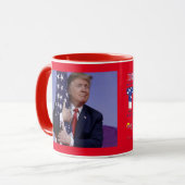 Trump 2020 - Behalt Amerika groß Tasse (Vorderseite Links)