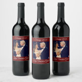 Trump 2020 - Behalt Amerika groß Weinetikett (Flaschen)