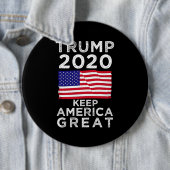 Trump 2020: Behalt Amerika Großes Button (Beispiel)