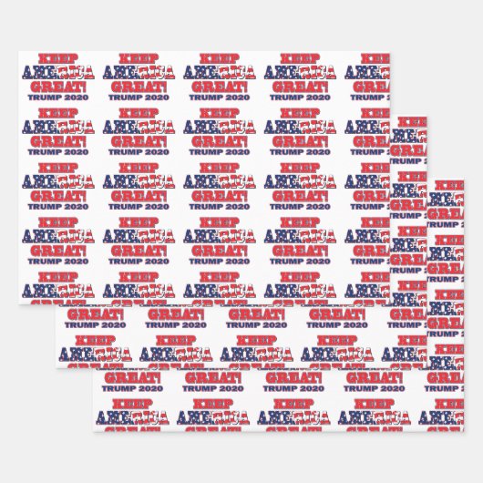 Trump 2020 Behalte Amerika groß Geschenkpapier Set (Set)