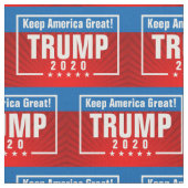 Trump 2020 Behalte Amerika Große Sternenrahmen Stoff (Nahaufnahme)