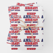 Trump 2020 Behalte Amerika Großes Geschenkpapier Set (Beispiel)
