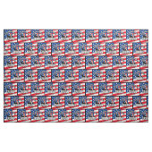 Trump 2020 Behalte Amerika Großes Muster Stoff (Fat Quarter (45,7 x 55,9 cm))