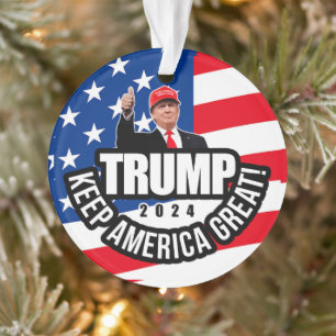 Trump 2020 Behalte Amerika Großes Ornament