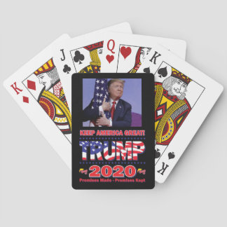 Trump 2020 Behalte Amerika Großes Spielkarten
