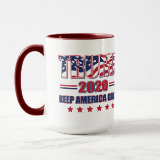 Trump 2020 Behalte Amerika Großes Tasse