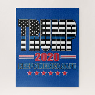 Trump 2020 Behalte Amerika sicher Puzzle