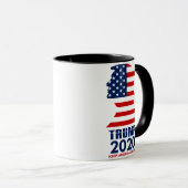 Trump 2020 Behalte Amerika wieder Tasse (VorderseiteRechts)
