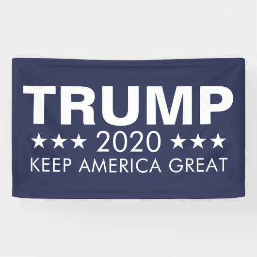 Trump 2020 Behielt Amerika groß Banner (Horizontal)