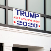Trump 2020 Behielt Amerika groß Banner (Äußeres Gebäude)