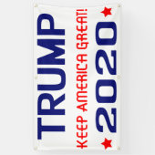 Trump 2020 Behielt Amerika groß Banner (Vertikal)